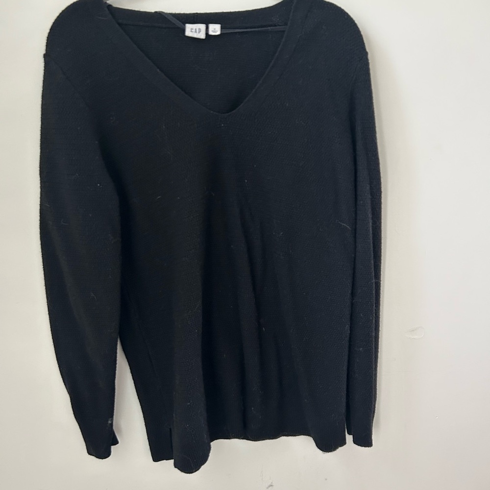Black V-Neck Sweater